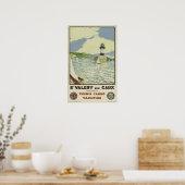 Franse vintage spoorwegreisposter St Valery Poster (Keuken)
