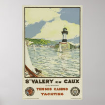 Franse vintage spoorwegreisposter St Valery