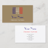 Franse Visitekaartjes (Voorkant / Achterkant)