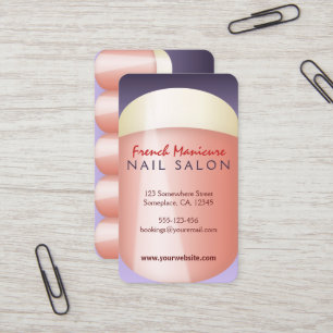 Franse Visitekaartjes voor Nail-technicus
