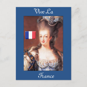 Franse Vive La France Marie Antoinette Briefkaart
