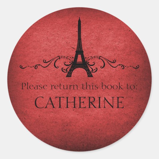  Franse Vlaamse Stickers, rood Ronde Sticker (Voorkant)