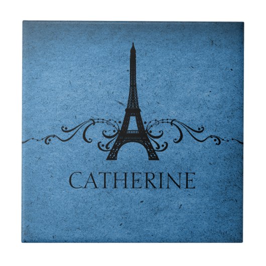  Franse Vlaamse Tegel, blauw Tegeltje (Voorkant)