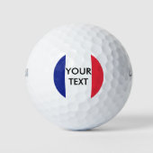 Franse vlag aangepaste golfbal set voor Frankrijk Golfballen (Voorkant)