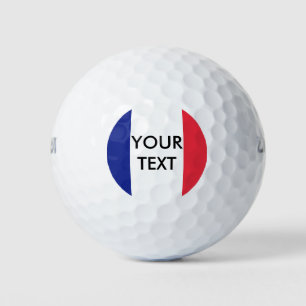 Franse vlag aangepaste golfbal set voor Frankrijk Golfballen