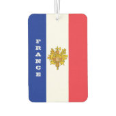 Franse vlag: Air Freshener, Frankrijk Luchtverfrisser (Achterkant)