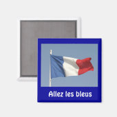 Franse vlag, Allez les bleus Magneet (Voorkant / Achterkant)
