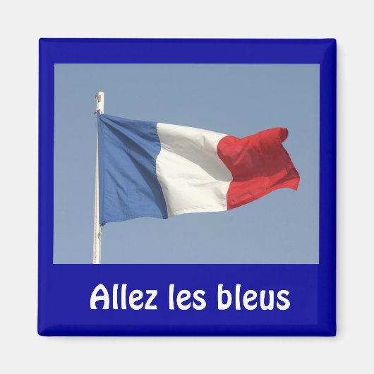 Franse vlag, Allez les bleus Magneet (Voorkant)