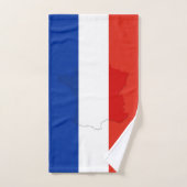Franse vlag bad handdoek (Handdoek)