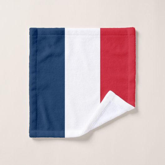 Franse vlag bad handdoek (Wasdoekje)