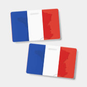 Franse vlag badge (Voor- en achterkant)