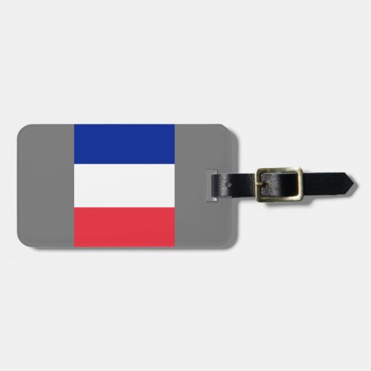 Franse Vlag Bagage Label (Voorkant horizontaal)