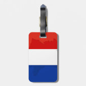 Franse vlag bagagelabel (Achterkant verticaal)