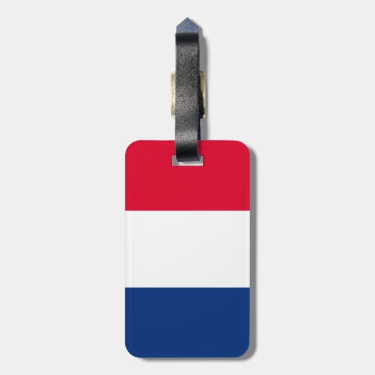 Franse vlag bagagelabel (Achterkant verticaal)