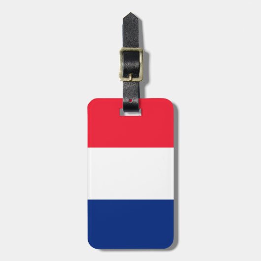 Franse vlag bagagelabel (Voorkant verticaal)