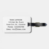 Franse vlag bagagelabel (Achterkant horizontaal)