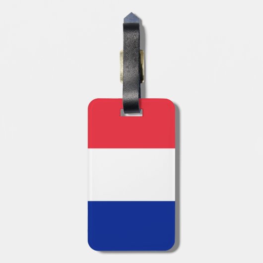 Franse vlag bagagelabel (Achterkant verticaal)