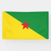 Franse vlag Banner Guyana (Horizontaal)
