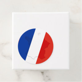 Franse vlag bedankjes labels