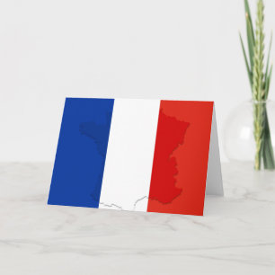 Franse vlag bedankkaart