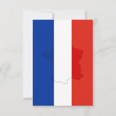 Franse vlag bedankkaart (Achterkant)