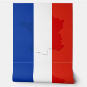 Franse vlag behang