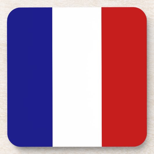 Franse vlag bier onderzetter (Voorkant)