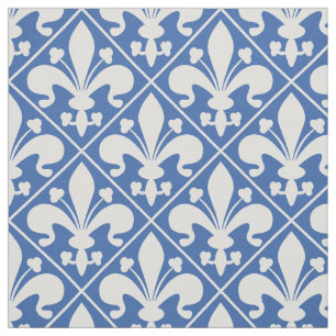 Franse vlag: blauw en wit stof