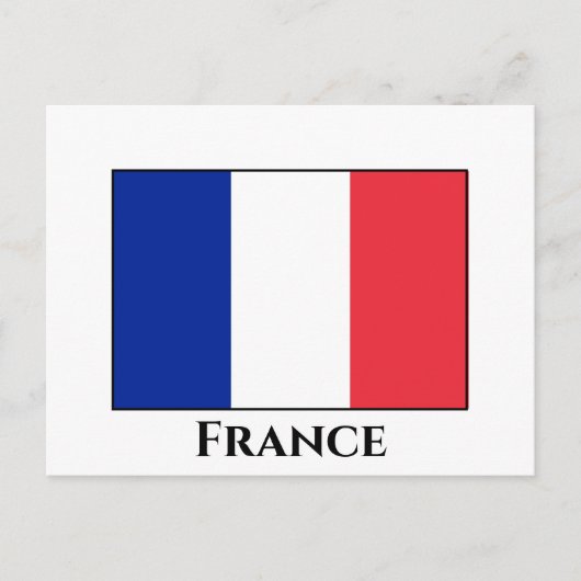 Franse vlag briefkaart (Voorkant)