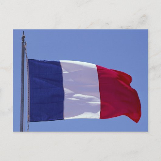 Franse vlag briefkaart (Voorkant)