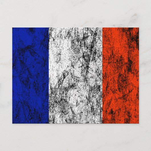 franse vlag briefkaart (Voorkant)