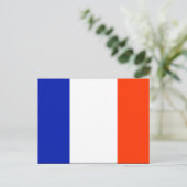 franse vlag briefkaart (Staand voorkant)