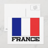 Franse vlag briefkaart (Voorkant / Achterkant)