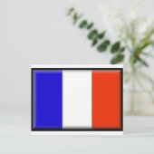Franse vlag briefkaart (Staand voorkant)
