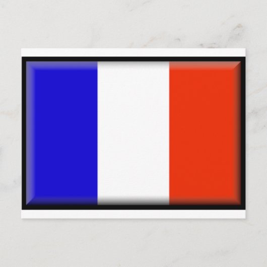 Franse vlag briefkaart (Voorkant)
