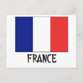 Franse vlag briefkaart (Voorkant)