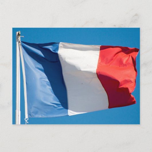 Franse vlag briefkaart (Voorkant)