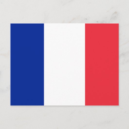Franse Vlag Briefkaart (Voorkant)