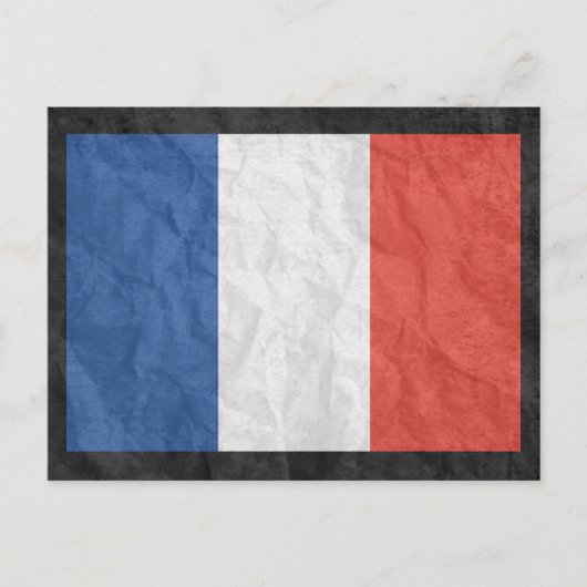 Franse vlag briefkaart (Voorkant)