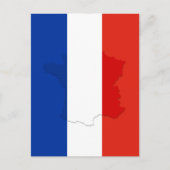 Franse vlag briefkaart (Voorkant)