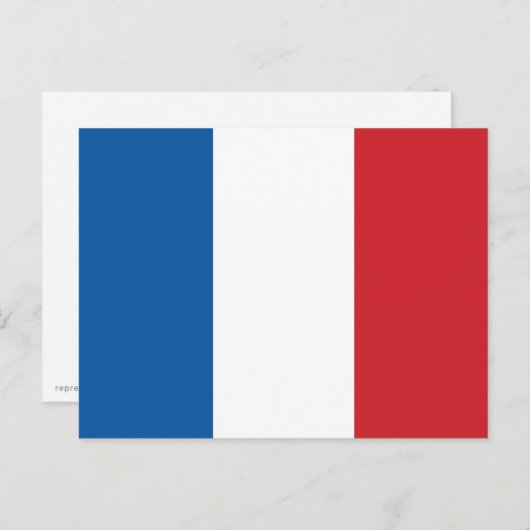 Franse vlag briefkaart (Voorkant / Achterkant)