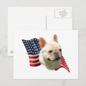Franse vlag Bulldog Briefkaart (Voorkant / Achterkant)