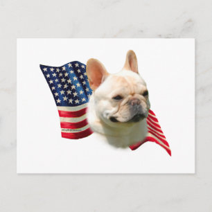Franse vlag Bulldog Briefkaart