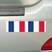 Franse vlag bumpersticker (Op auto)