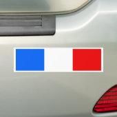 Franse vlag bumpersticker (Op auto)