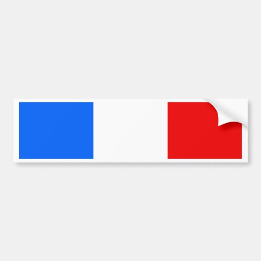 Franse vlag bumpersticker (Voorkant)