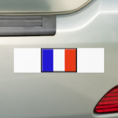 Franse vlag bumpersticker (Op auto)
