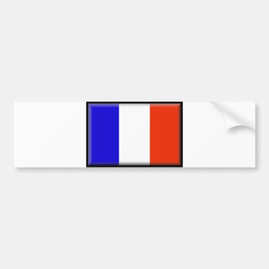 Franse vlag bumpersticker (Voorkant)