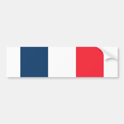 Franse vlag bumpersticker (Voorkant)