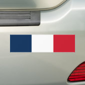 Franse vlag bumpersticker (Op auto)